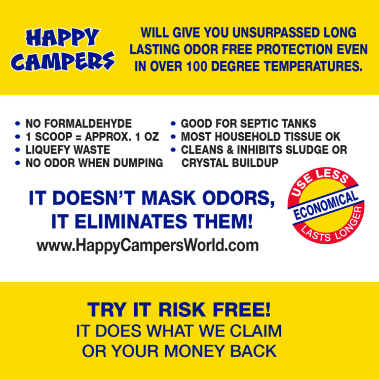 Happy Campers RV Holding Tank Treatment 18 treatments HAPPY CAMPERS